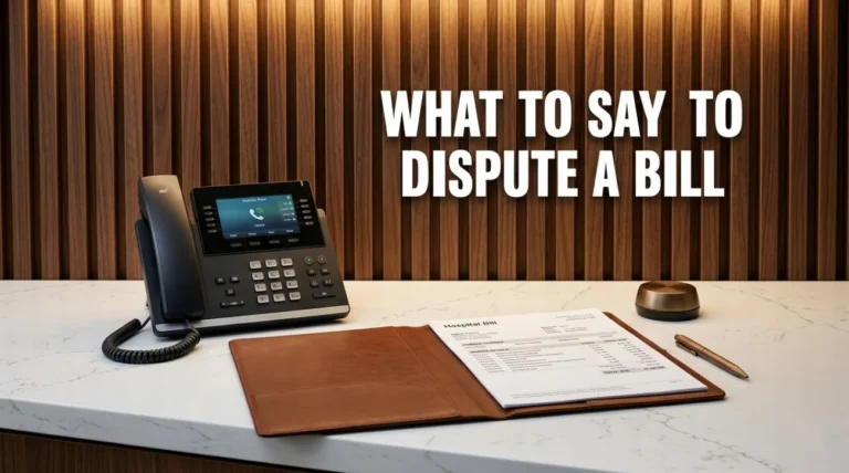 What to Say to Dispute a Medical Bill: The Phrases That Get Results